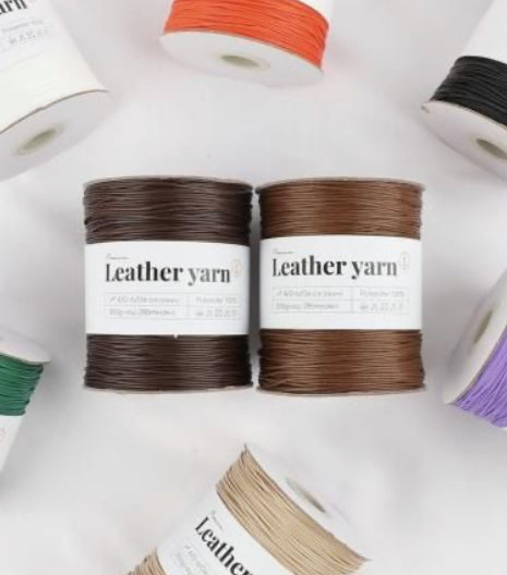 [受注販売]premium leather yarn(1roll)
