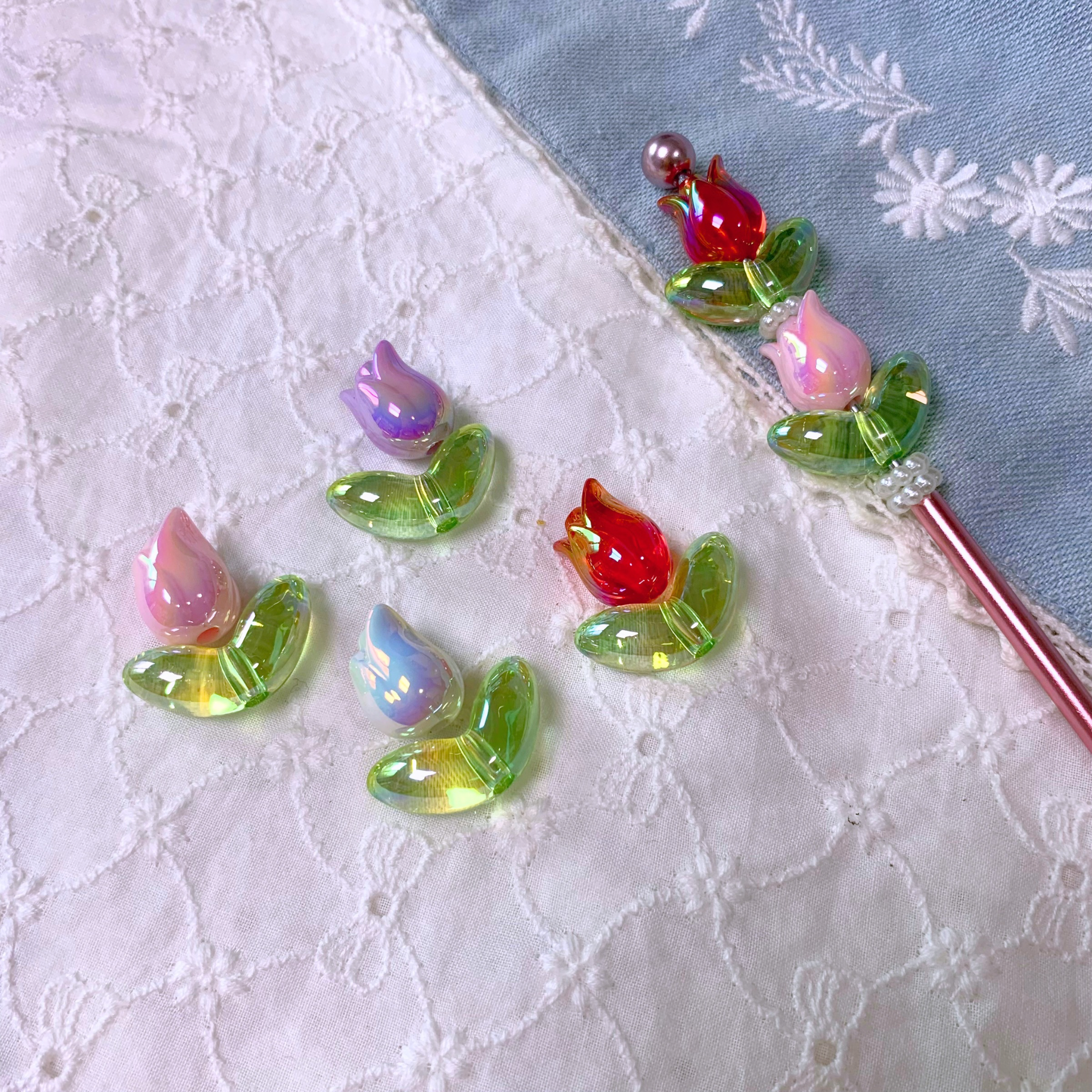 [販売]オーロラチューリップ(デコ用かぎ針可能)