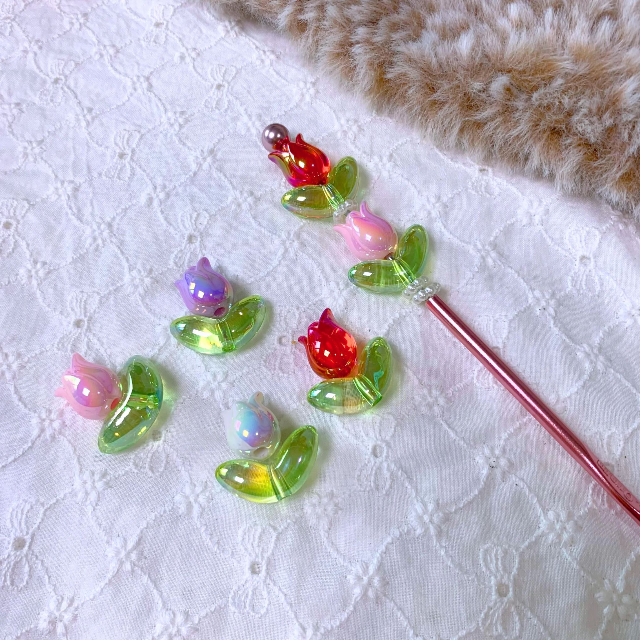 [販売]オーロラチューリップ(デコ用かぎ針可能)