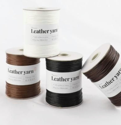 [受注販売]premium leather yarn(1roll)