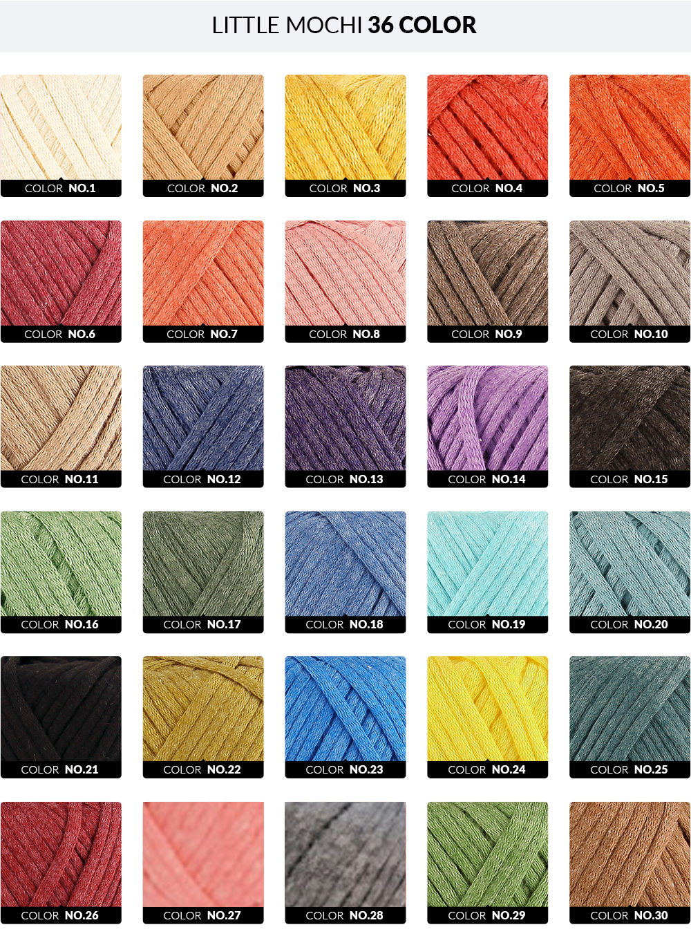 [受注販売]Little mochi yarn(リトルモチヤーン)4個1セット